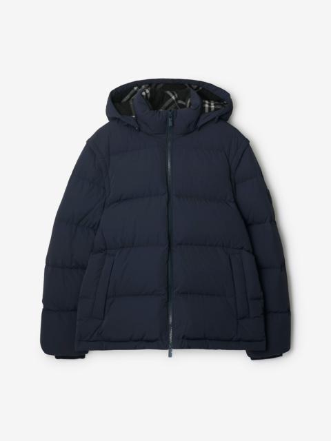 Detachable Sleeve Nylon Puffer Jacket