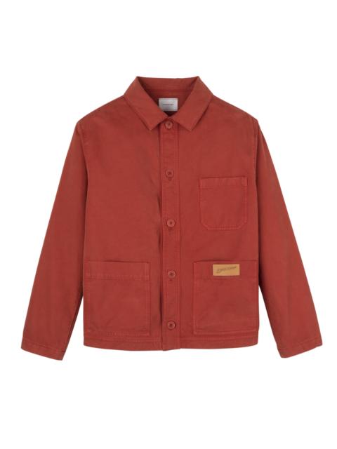 Longchamp Jacket Coral - Overdyed cotton