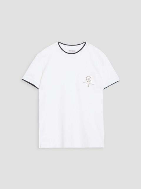 Brunello Cucinelli Printed cotton-jersey T-shirt