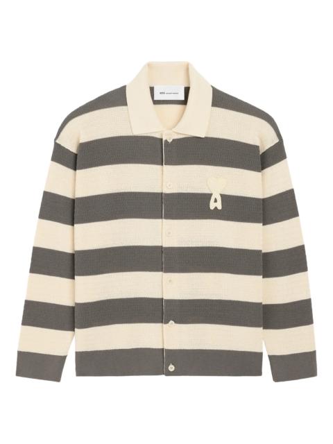 AMI Paris Ami Paris Ami De Coeur Heart Patch Cardigan