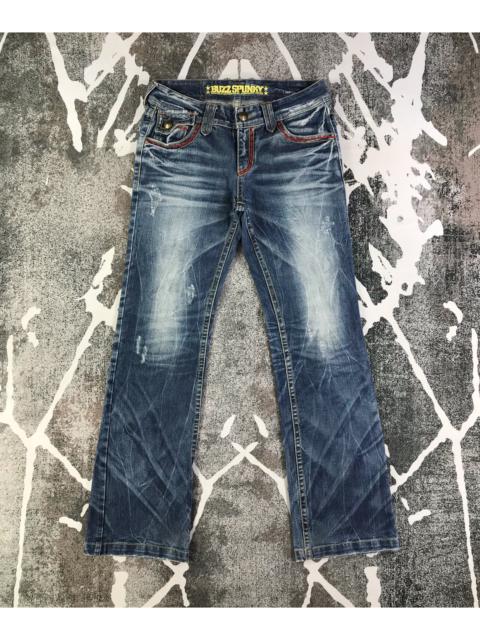 Other Designers Vintage - Buzz Spunky Faded Blue Flared Jeans KJ2105