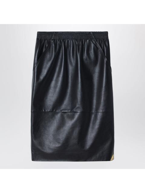 Chloé Chloé Black Pencil Skirt In Plongé Nappa Leather Women