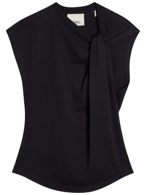 Isabel Marant Isabel Marant Nayda Twisted Cotton T-shirt