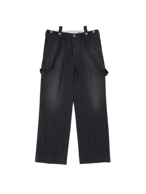 visvim TUPPER PANTS DMGD BLACK