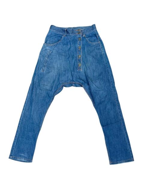 Other Designers Issey Miyake × Japanese Brand × Tsumori Chisato - Issey Miyake By Tsumori Chisato Drop Crotch Denim Pants