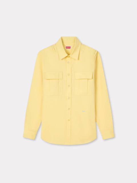 KENZO Cargo overshirt in cotton linen