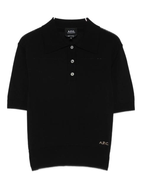 A.P.C. A.p.c. Logo-detail Polo Top