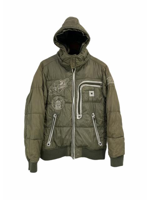 Other Designers Avirex - Avirex Varsity Puffer Jacket Aero Space Program With Hoodies