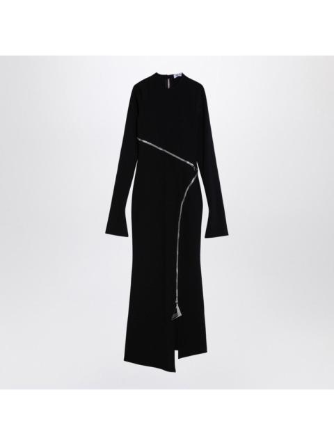 THE ATTICO The Attico Black Midi Dress With Zip Women