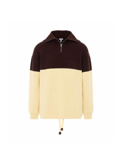 Loewe Loewe Men Anagram Half Zip Sweater