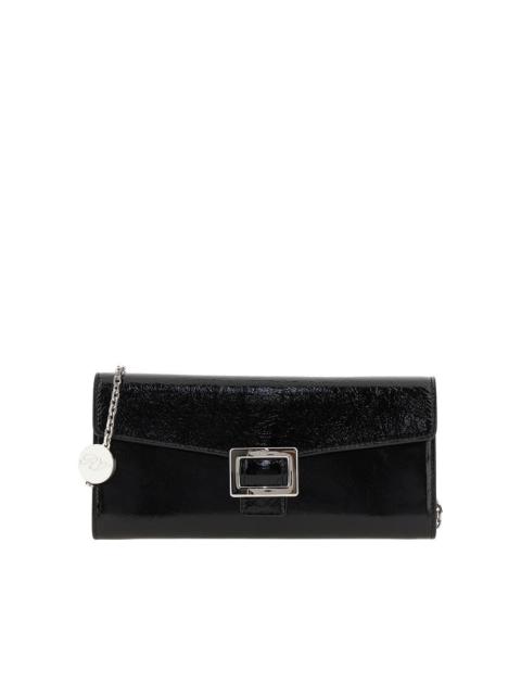 Roger Vivier LEATHER 'BELLE VIVIER' CLUTCH