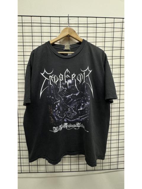 Other Designers Band Tees - Vintage 90's bootleg emperor black metal band tee shirt