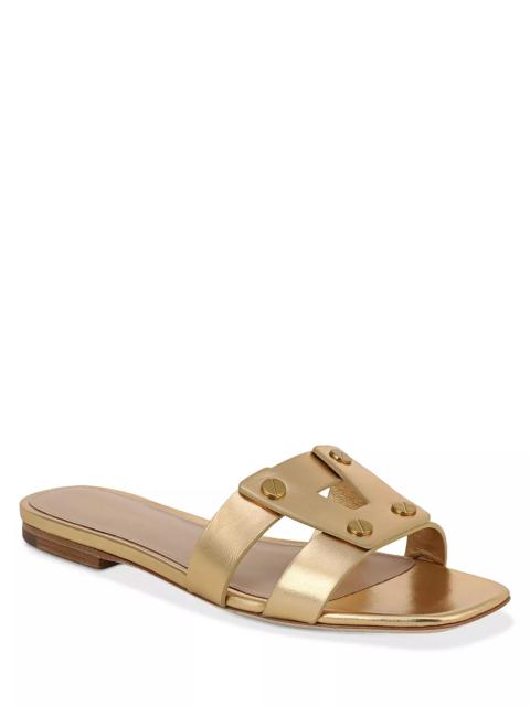 VERONICA BEARD Women's Via Leather Slide Sandals