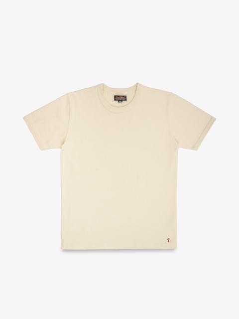 Iron Heart IHT-1600-CRM 11oz Cotton Knit Crew Neck T-Shirt - Cream