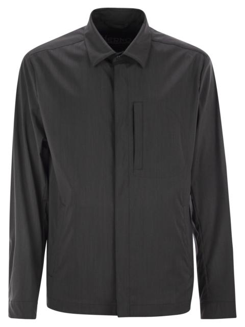 Herno Herno Men Shirt-Cut Jacket In Tech Wool