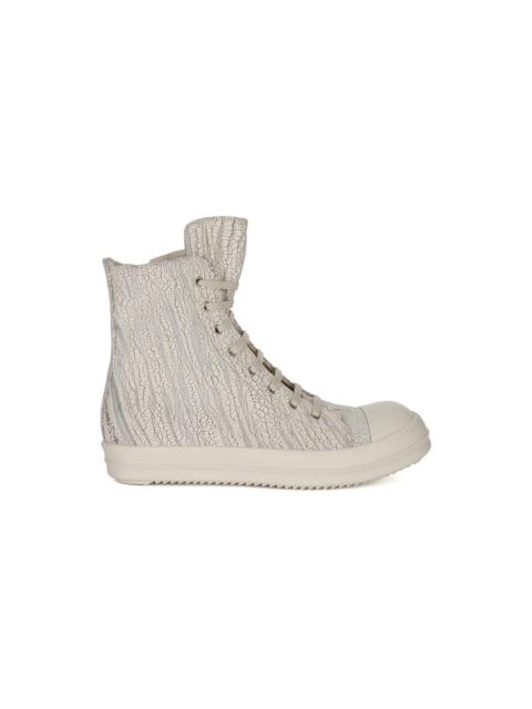 Rick Owens DRKSHDW HOLLYWOOD DENIM SNEAKERS (MILK)