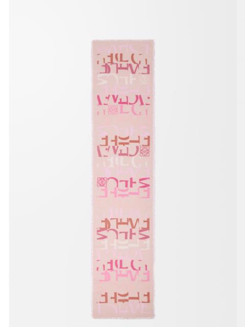 Loewe Scarf in wool, silk and cashmere blend