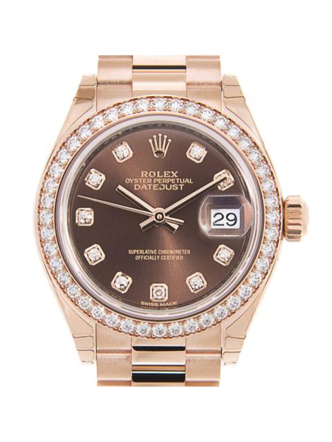 ROLEX Rolex Lady-Datejust Automatic Diamond Brown Dial Ladies Watch 279135rbr-0017