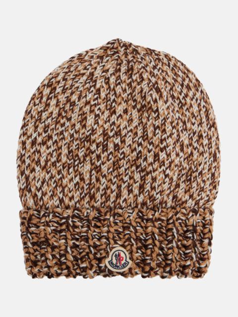 Moncler Mouliné wool-blend beanie