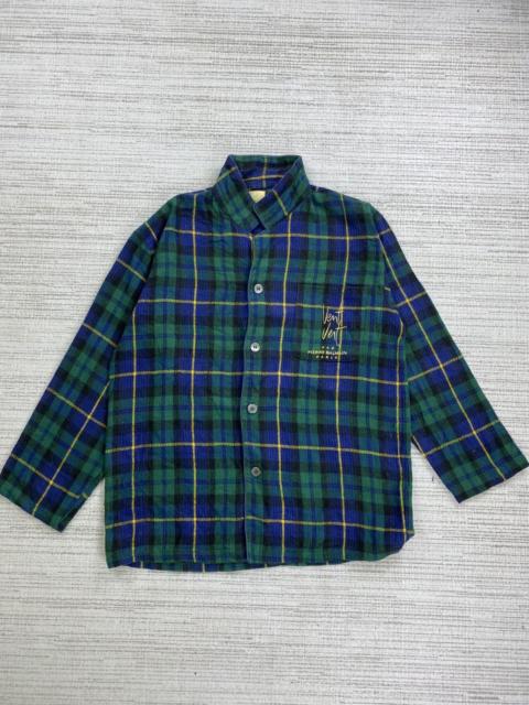 Other Designers Vintage Pierre Balmain Vent Vert Paris Plaid Green Jacket