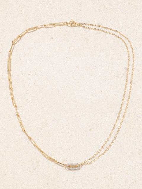 Yvonne Léon 18-karat Yellow And White Gold Diamond Necklace