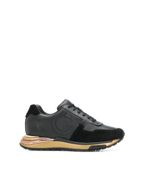 FERRAGAMO Ferragamo Ladies Patterned Black Sneakers