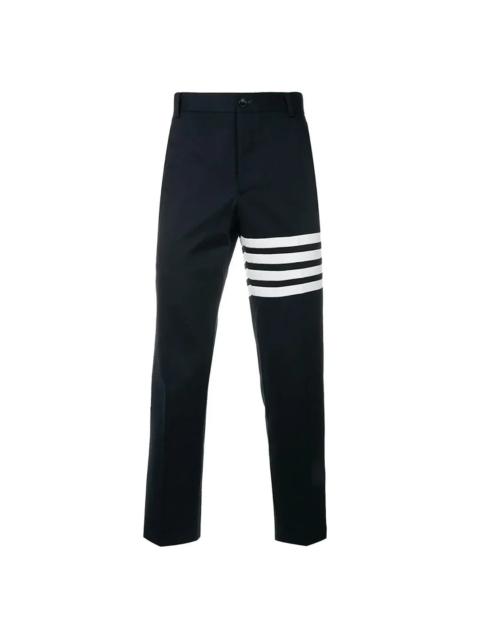 Thom Browne Cotton Twill 4-Bar Unconstructed Chino Trousers Men
