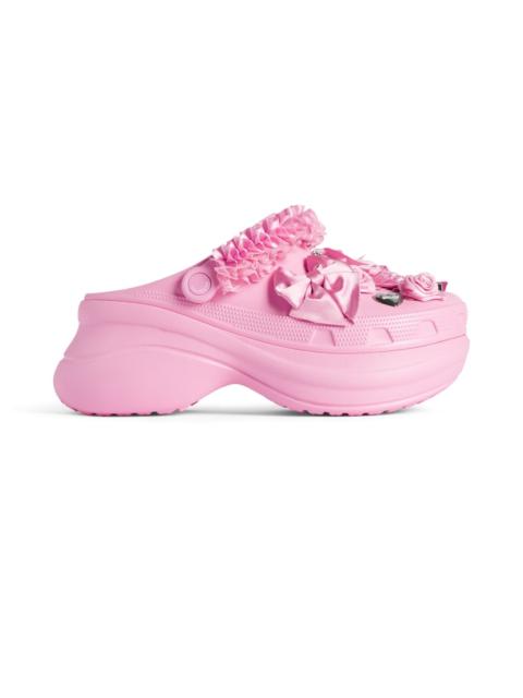 BALENCIAGA Women's Crocs™ Mule Jibbitz™ in Light Pink