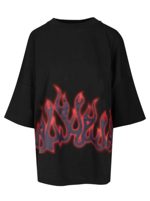 Palm Angels Palm Angels Men Flames Over Tee