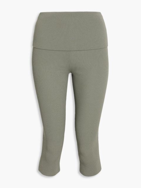 3.1 Phillip Lim Cropped ribbed-knit leggings