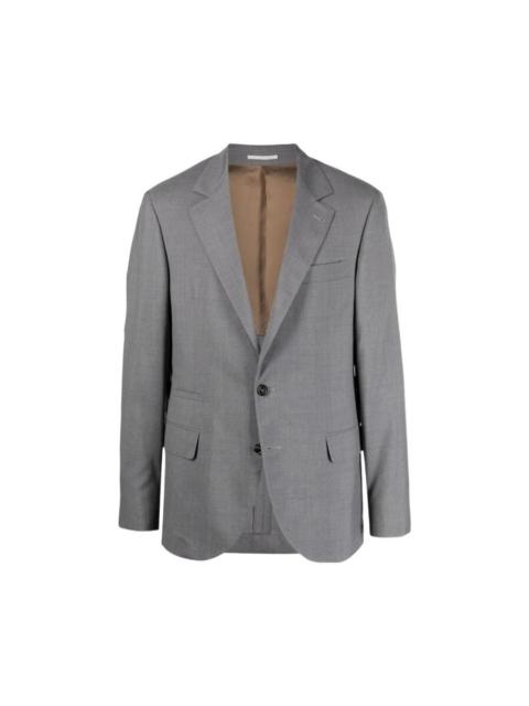 Brunello Cucinelli Brunello Cucinelli Gray Wool Silk Tailored Jacket