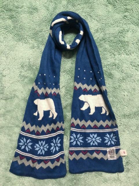 Stüssy RARE💥 STUSSY BEAR SPELL OUT MUFFLER SCARF
