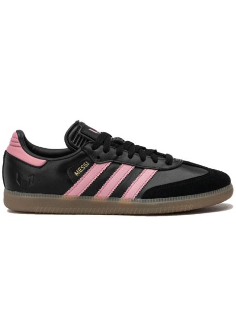 adidas Samba Messi Indoor Soccer Shoes 'Core Black / Gold Metallic / Gum'
