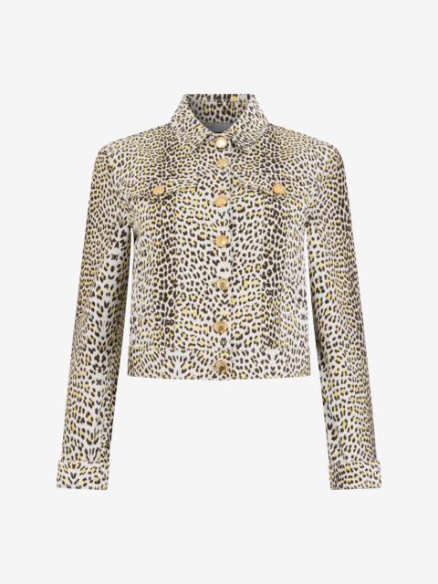 Roberto Cavalli Pop Jaguar Animal-Print Jacket