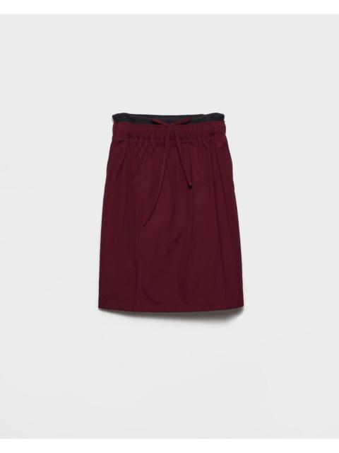 Prada Prada Cotton Blend Midi Skirt