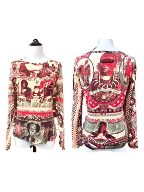Dior Dior American Indian Tribal Portrait Canyon Landscape Print 90SS Shirt