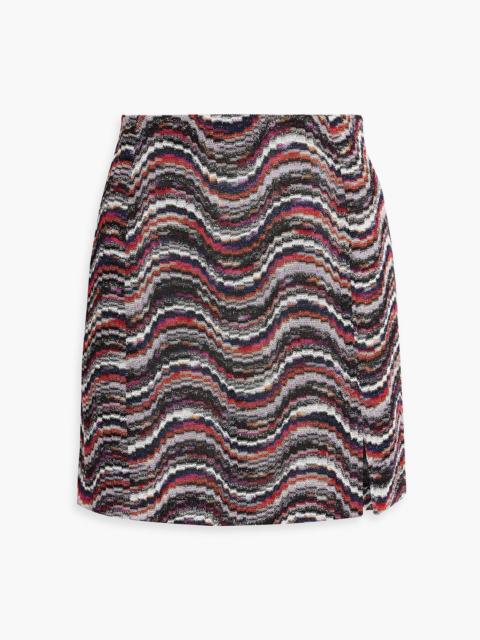 Missoni Metallic crochet-knit mini skirt