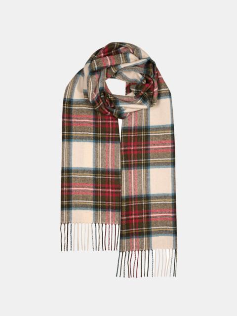 GLOVERALL Unisex Oversized Lambswool Scarf Dress Stewart Weathered