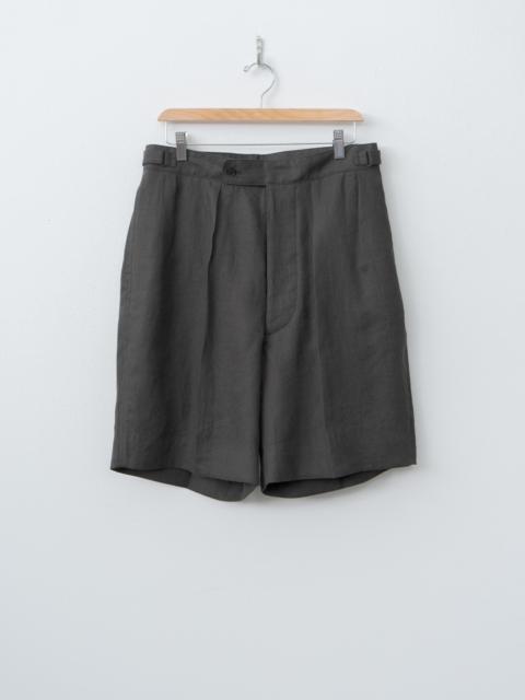 KAPTAIN SUNSHINE Linen Silk Mesh Gurkha Shorts - Ink Black