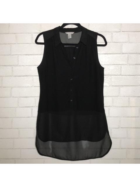 Other Designers H&M Chiffon Panel Sleeveless Top