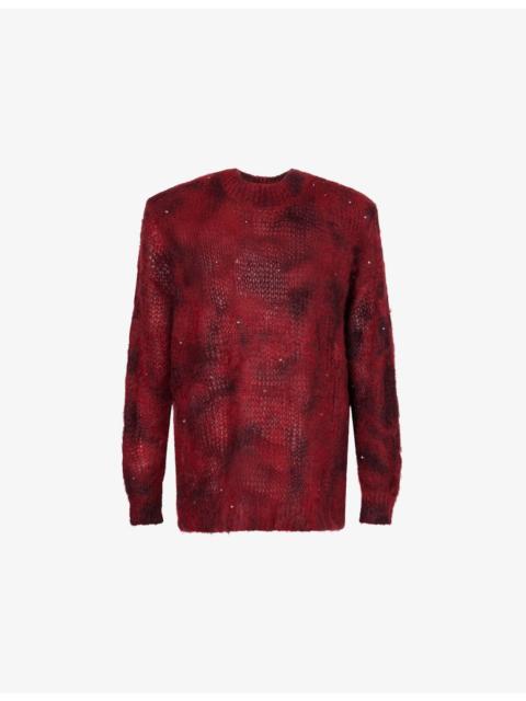 Isabel Marant Mickaella Beaded Mohair-Blend Knitted Jumper