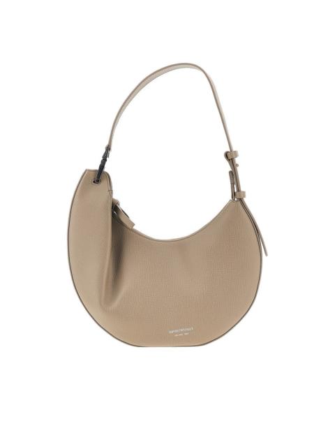 EMPORIO ARMANI Emporio Armani 'Emporio Armani 1981' Grey Leather Hobo Bag