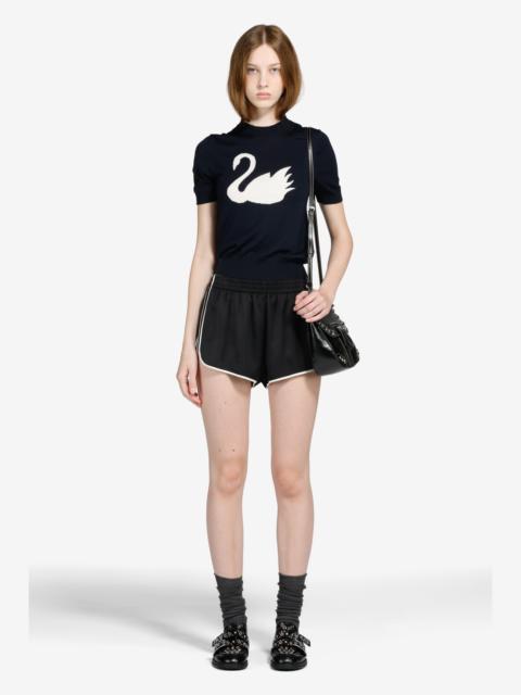 N°21 SHORTS WITH CONTRASTING PROFILE