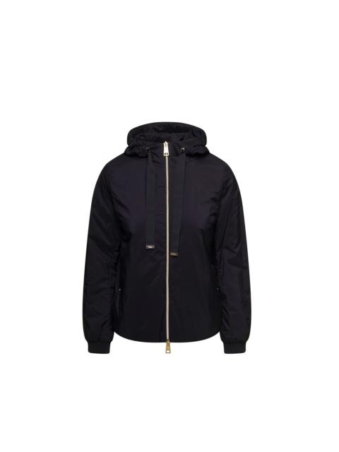 Herno Herno Matt Black Hooded Bomber Jacket Women