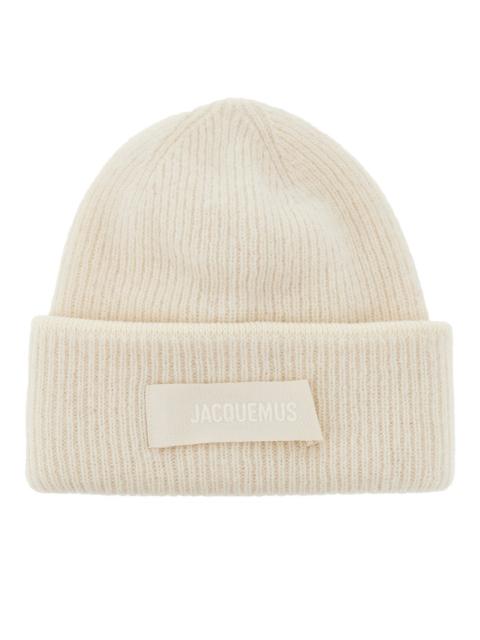 JACQUEMUS Jacquemus Knitted Beanie Hat White Women