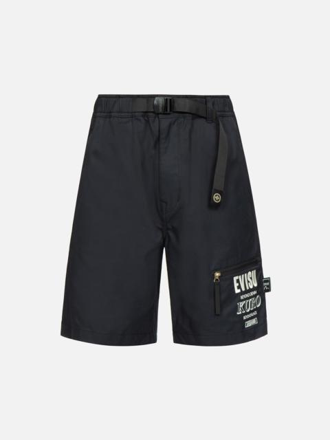 EVISU Work Shorts with Zipped Pocket