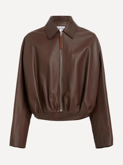 Loewe Draped Nappa Leather Jacket