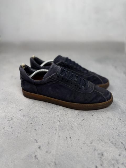 OFFICINE CREATIVE Officine Creative Karma Navy Suede Sneakers Rare Italy Lux