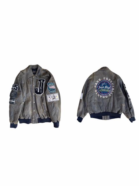 Other Designers Leather Jacket - BIGI LEATHER PASS ESPECIALLY GRANTS BOMBER JACKET