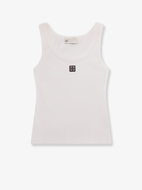Other Designers Tory Burch Ribbed Cotton Tank Top